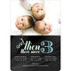 Blue And Then There Were 3 Triplets Photo Birth Announcements Image 5 of 6